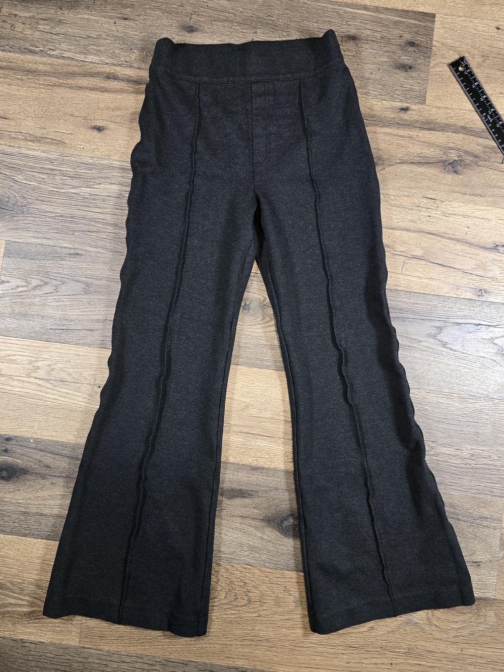 Spanx Women's Black Stretch Wide-Leg Pants